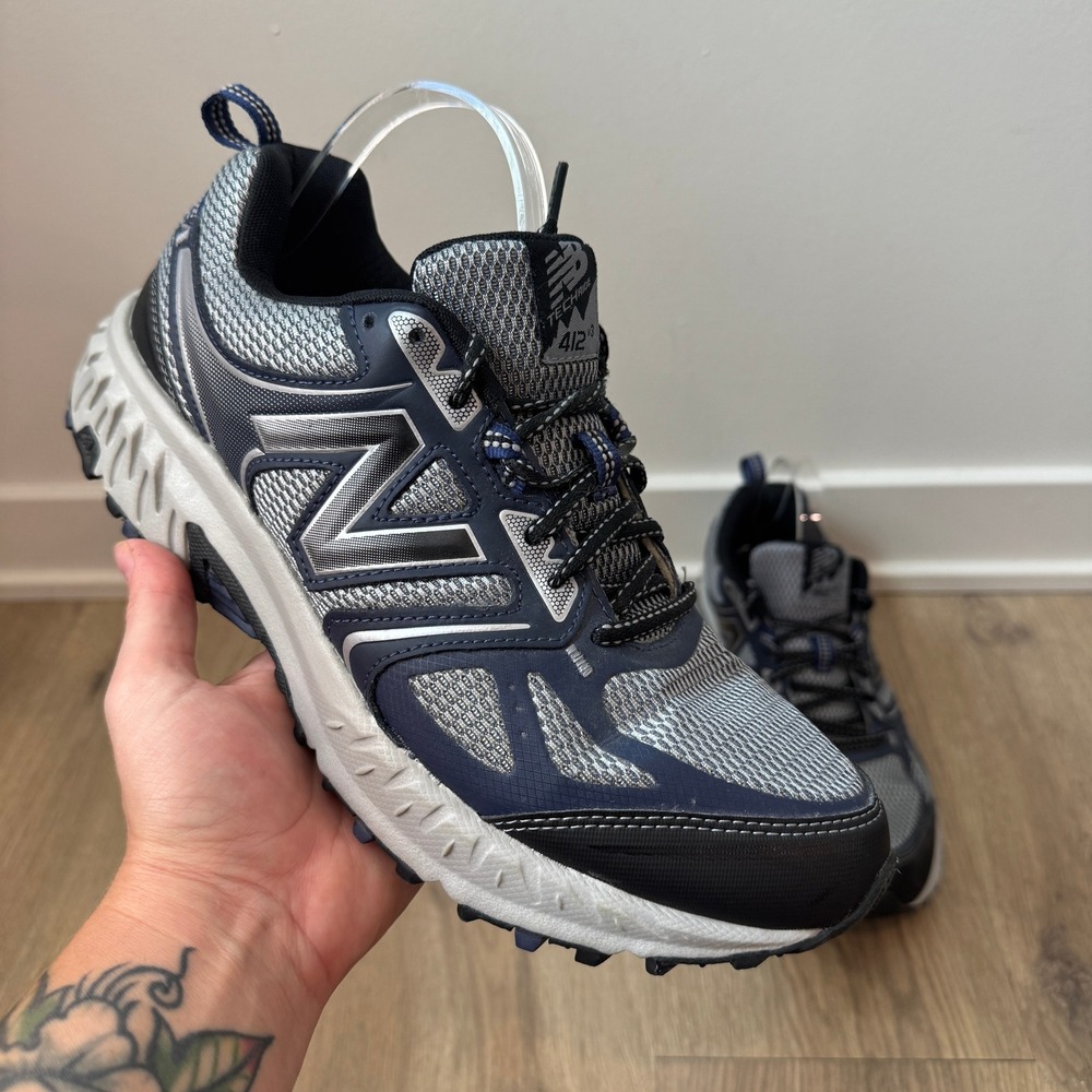 New Balance 412 v3 Techride All Terrain Mens Shoes Navy Grey MTE412G3 Size 10